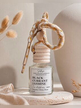 Black Currant Jasmine Car Diffuser | Aromatherapy | Floral Scent | 8ml Diffuser